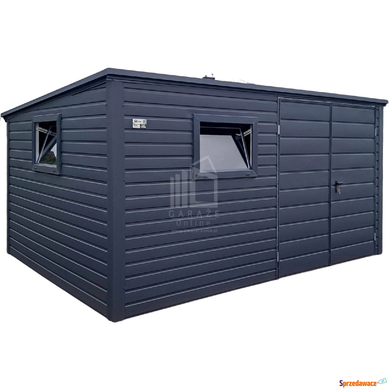 Schowek domek ogrodowy 4x2m brama...