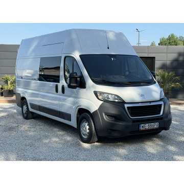 Peugeot Boxer - 2.0 BlueHDI 130km, Doka 6os. Salon PL, 43tyś km!!! FV23%