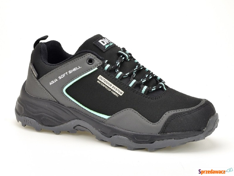 Trekking softshell DK 1100 czarny miętowy - Buty górskie, trekkingowe - Gdynia