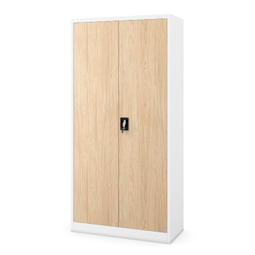 Szafa metalowa wielofunkcyjna biała/dąb sonoma, 900x1850x450 mm: DAWID Eco Design