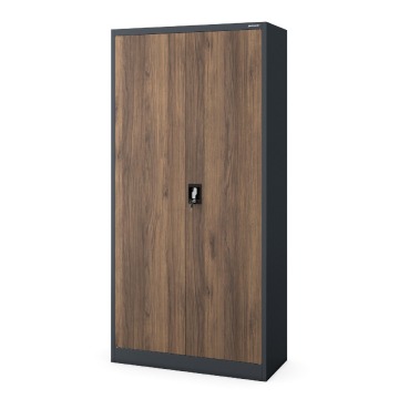 Szafa metalowa wielofunkcyjna antracytowa/orzech, 900x1850x450 mm: DAWID Eco Design
