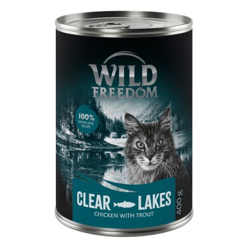Korzystny pakiet Wild Freedom Adult, 12 x 400 g - bez zbóż - Clear Lakes - Pstrąg i kurczak