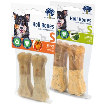 Blue Tree Holi Bones, jagnięcina i jeleń - Rozmiar S (2x jagnięcina, 2x jeleń)