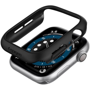 Etui Spigen Thin Fit do Apple Watch SE / 6 / 5 / 4 (44 mm), czarne