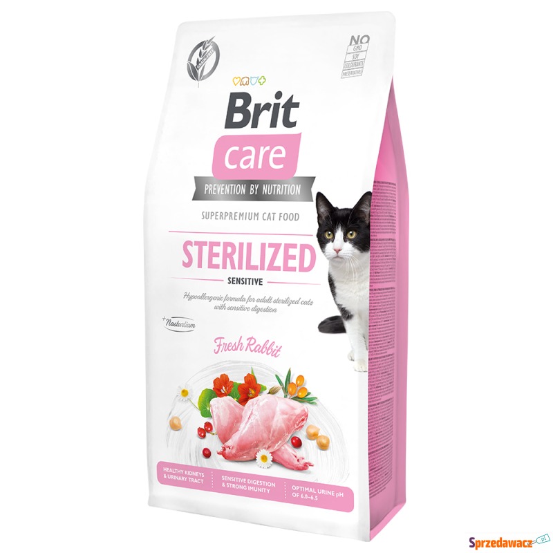 Brit Care Grain-Free Sterilized Sensitive - 7... - Karmy dla kotów - Śrem