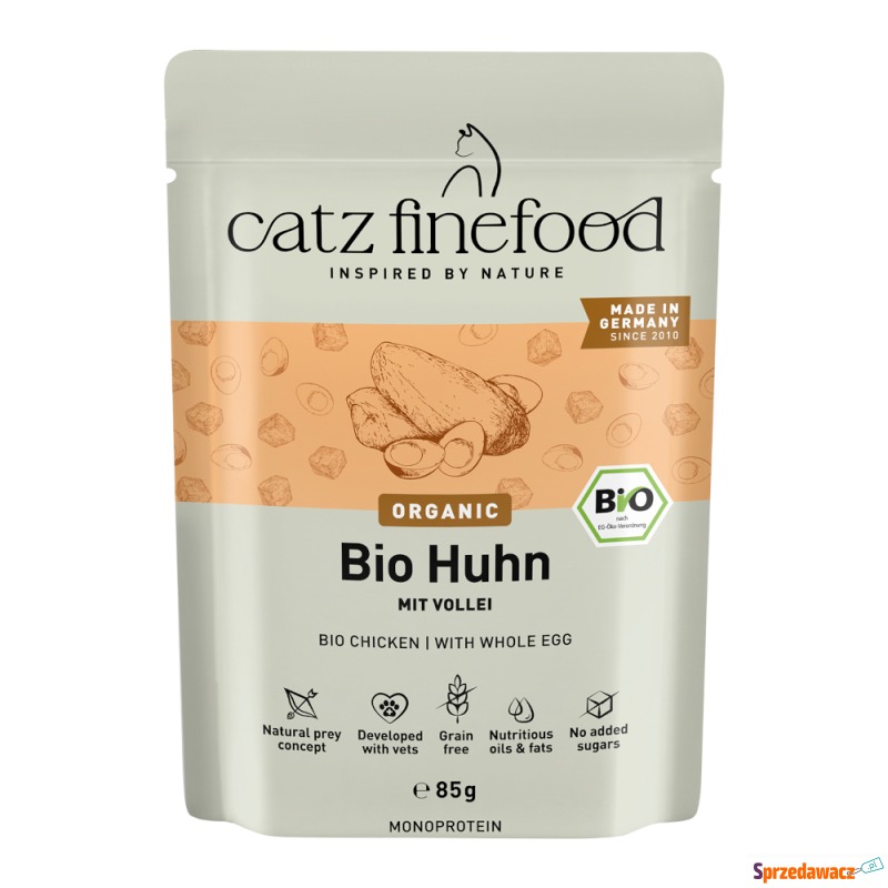 catz finefood bio, 12 x 85 g - No.503 Biokurczak - Karmy dla kotów - Radom