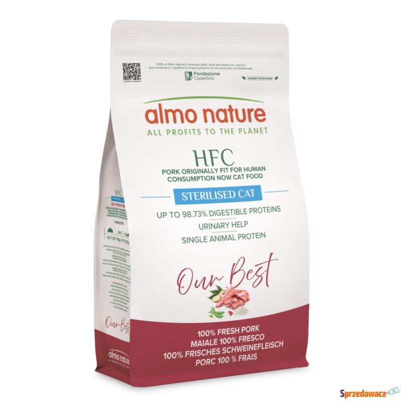Almo Nature HFC Adult Sterilized, wieprzowina... - Karmy dla kotów - Elbląg