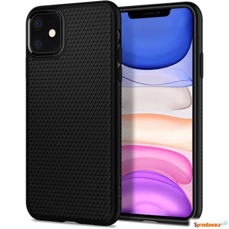 Etui Spigen Liquid Air iPhone 11, matowe czarne - Etui na smartfony - Gliwice
