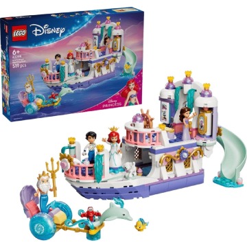 Klocki konstrukcyjne LEGO Disney Princess 43299 Królewska łódź weselna Arielki