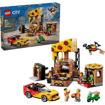 Klocki konstrukcyjne LEGO My City 60496 Dostawa pizzy z pojazdami