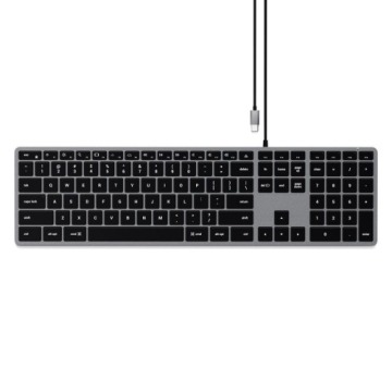 Klawiatura Satechi Slim W3 z układem numerycznym USB-C (space gray) US