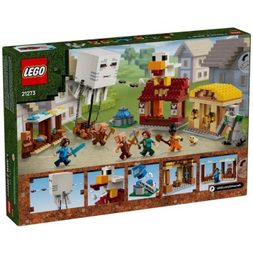 Klocki konstrukcyjne LEGO Minecraft 21273 Atak balonowego Ghasta na wioskę