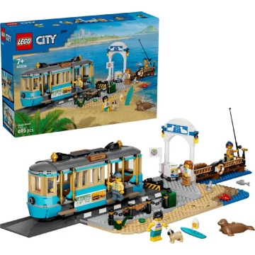 Klocki konstrukcyjne LEGO City Trains 60506 Tramwaj przy plaży