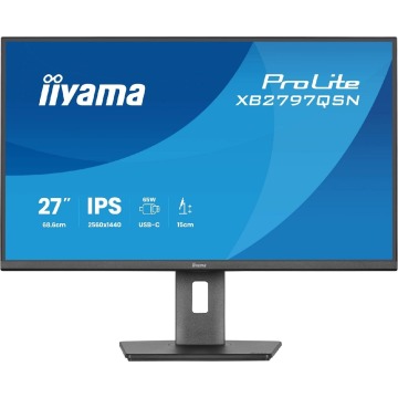 iiyama ProLite XB2797QSN-B1 - 75Hz | QHD | IPS | 27'' | USB-C PD65W | LAN