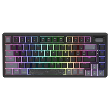 Klawiatura Klawiatura gamingowa AQIRYS Adara HaiMu Linear Pink przewodowa mechaniczna podświetlana c