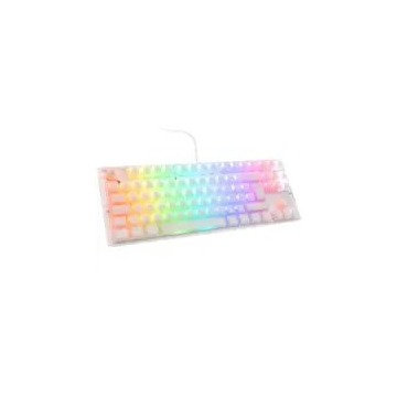 Ducky One 3 Aura White TKL Gaming Tastatur, RGB LED - MX-Speed-Silver