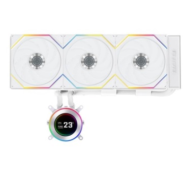 Lian Li GA II Hydroshift II LCD-C 360TL Procesor Chłodnica cieczy all-in-one 12 cm Biały 1 szt.