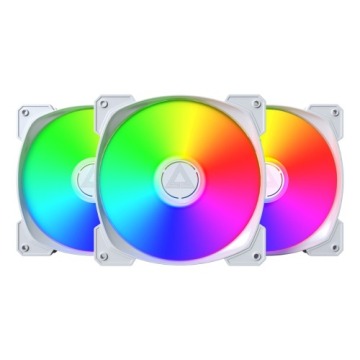 Wentylator MONTECH HP140 ARGB PWM 140x140x25 biały 3 szt. (HP140 ARGB PWM (W) 3 W 1)