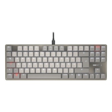 Przewodowa mechaniczna klawiatura CHERRY TAS KC 500 MX LP 2.0 Ivory z layoutem DE