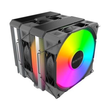 Montech NX600 ARGB Procesor Chłodnica powietrza 12 cm Czarny 1 szt.