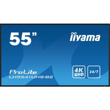 Monitor 55IN 3840X2160 4K UHD IPS 1 HAZ/VGA HDMI 500CD/QM MEDIA PLAY USB