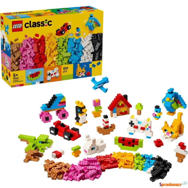 Klocki konstrukcyjne LEGO Classic 11045 Kreatywne... - Klocki - Wrocław