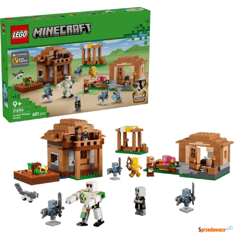 Klocki konstrukcyjne LEGO Minecraft 21596 Najazd... - Klocki - Bytom