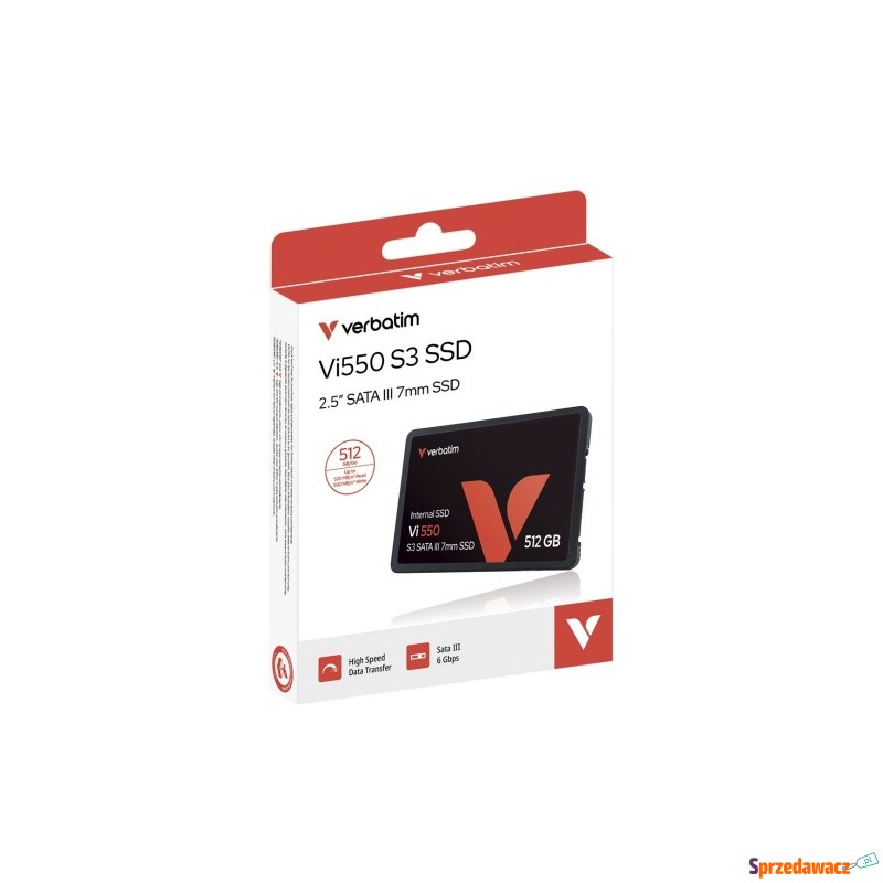 Dysk SSD Verbatim VI550 S3 49352 (512 GB ; 2.5";... - Dyski twarde - Czarne