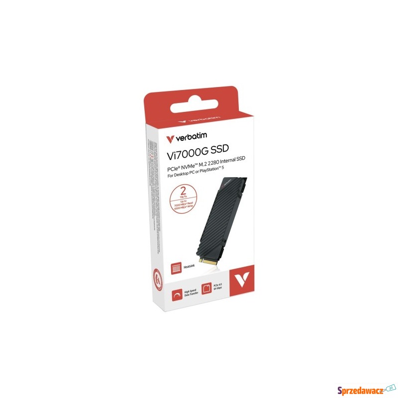 Dysk SSD Verbatim Vi7000G 2 TB M.2 PCI Express... - Dyski twarde - Zgierz