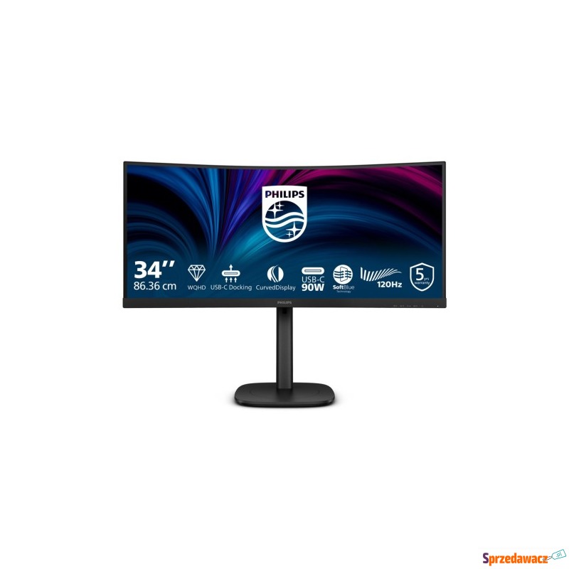 Monitor Philips 86,4cm (34,0") 34B2U3600C 21:09... - Monitory LCD i LED - Białystok