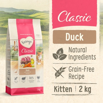 Feringa Kitten Classic, kaczka - NOWOŚĆ: 10 kg (5 x 2 kg)