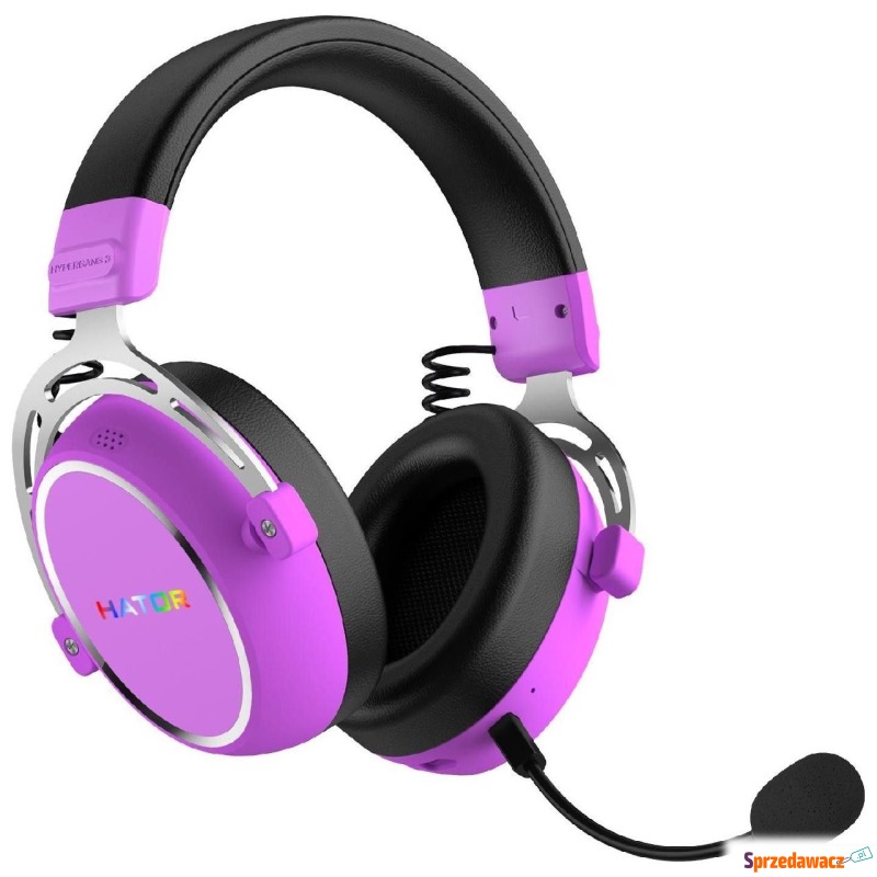 Hator Hypergang 3 Wireless ESH52 Hi-Res ANC fioletowe - Słuchawki - Koszalin