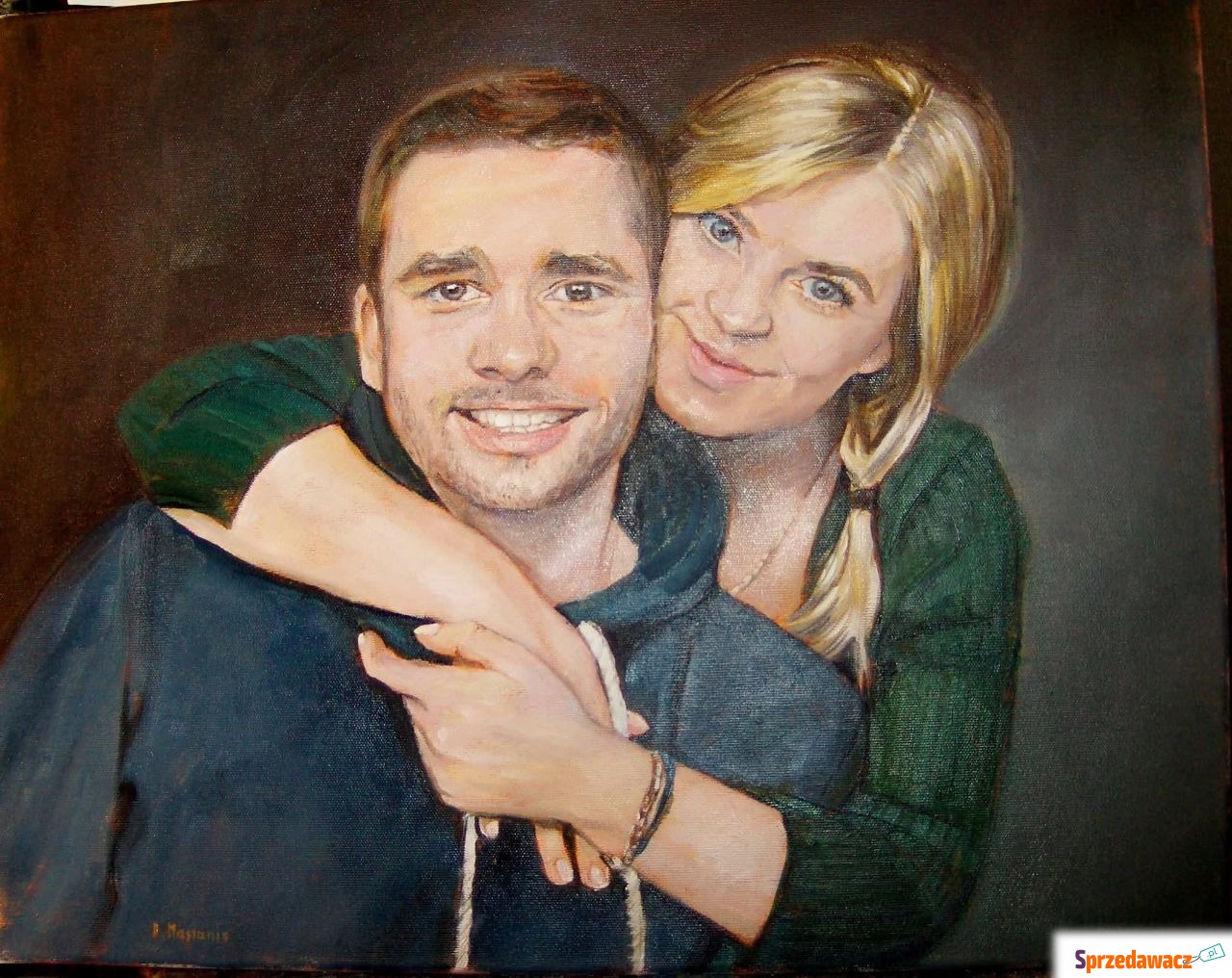 Obraz olejny portret na podstawie...