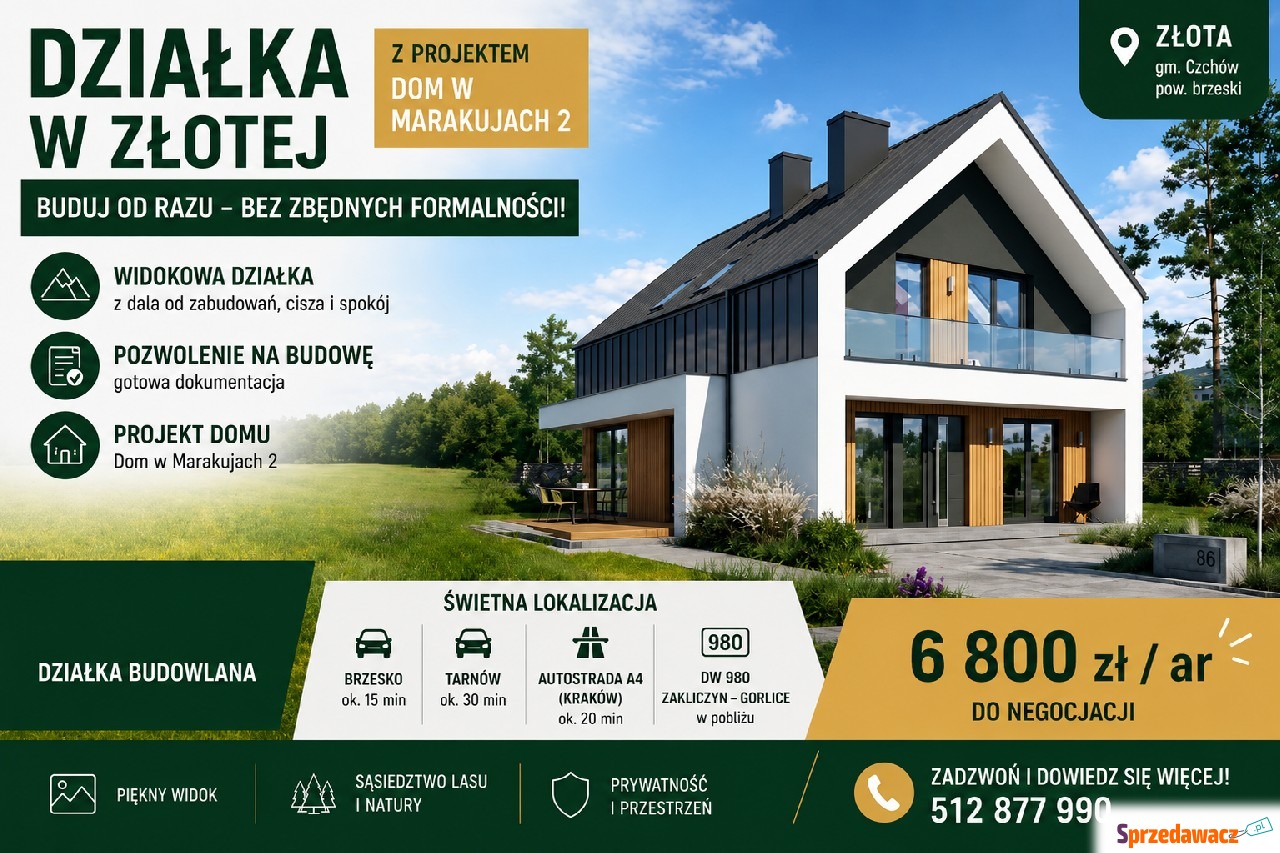 Widokowa działka 34,28 ar z po...
