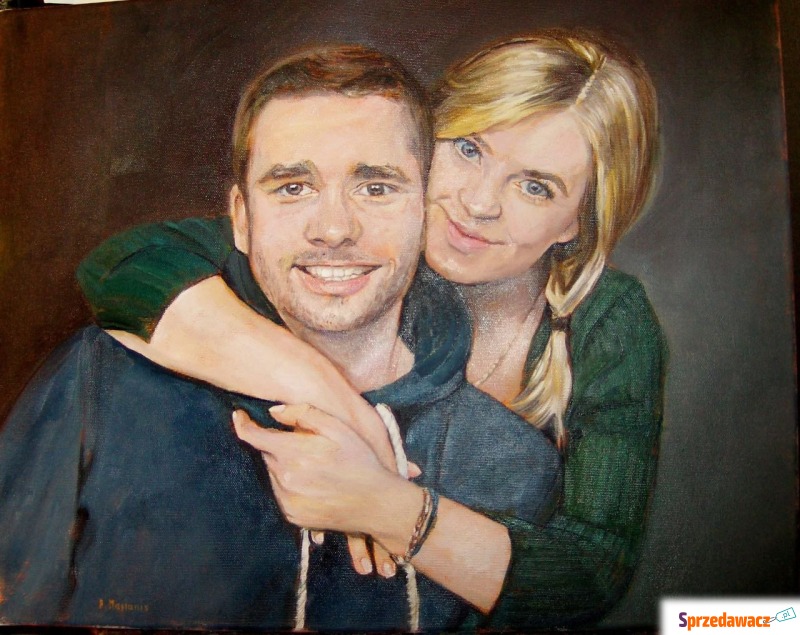 Obraz olejny portret na podstawie zdjęcia - Obrazy - Toruń