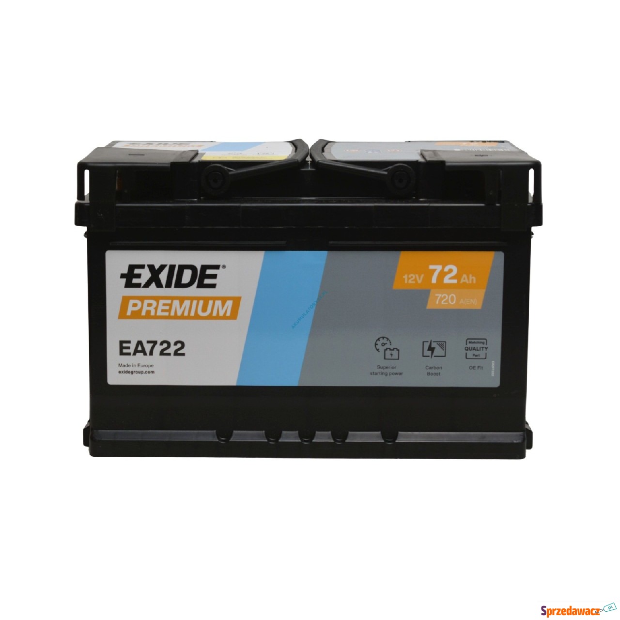 Akumulator 72Ah 720A Exide Premium...