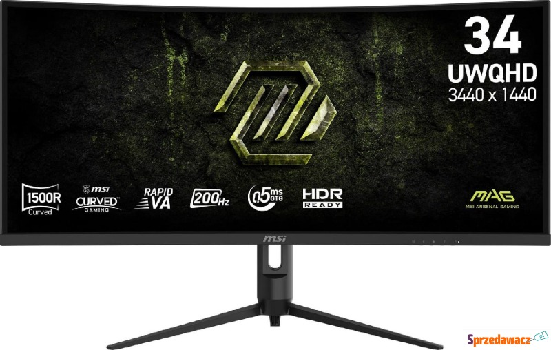 MSI MAG 342CQRF E20 - 200Hz | UWQHD | Rapid Va... - Monitory LCD i LED - Toruń