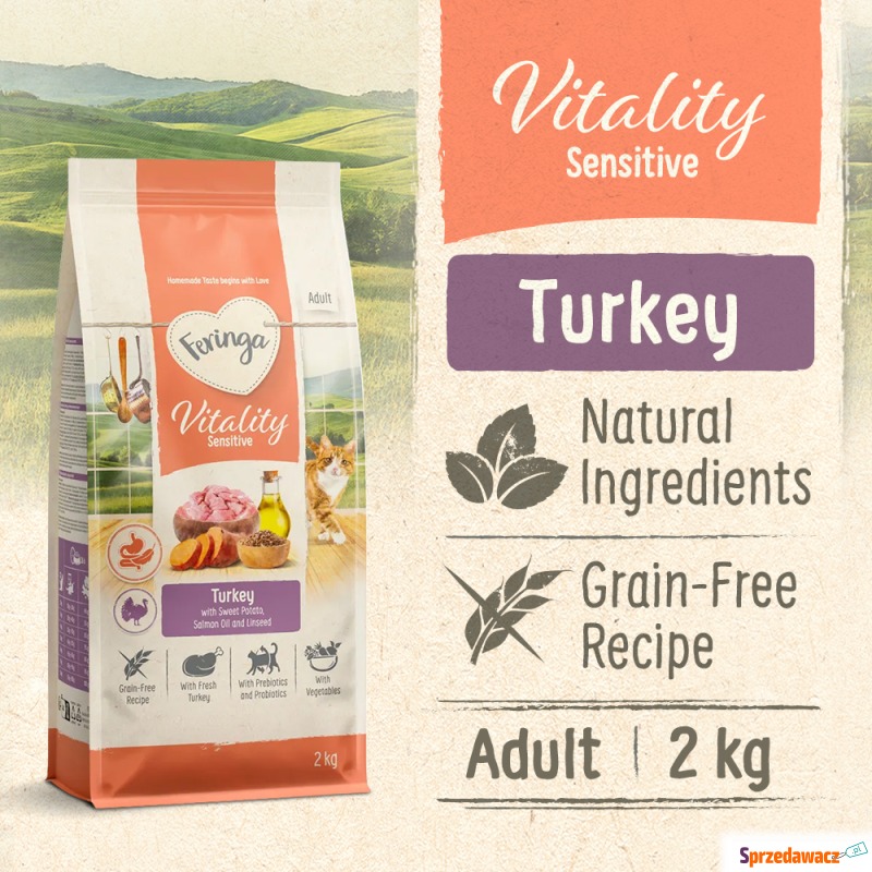 Feringa Vitality Sensitive, indyk - 5 x 2 kg - Karmy dla kotów - Piaseczno