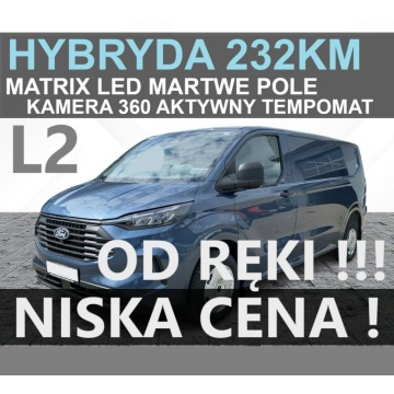 Ford Transit Custom - PHEV 232KM Hybryda Plug-in Trend Kamera 360 Matrix Led L2