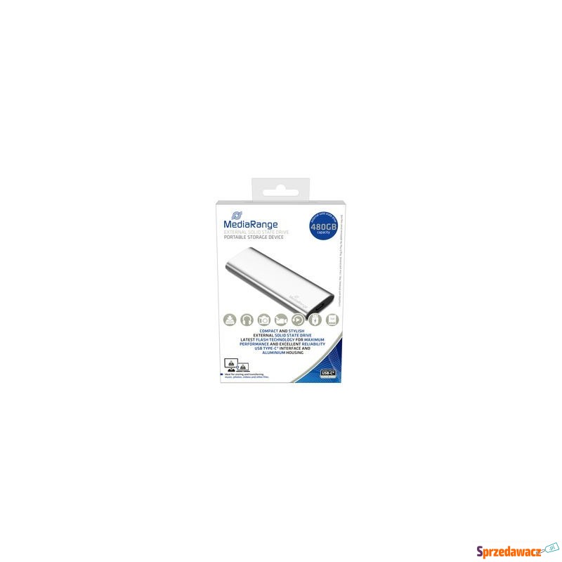 MediaRange MR1102 Zewnętrzny dysk SSD 480 GB USB... - Przenośne dyski twarde - Sochaczew