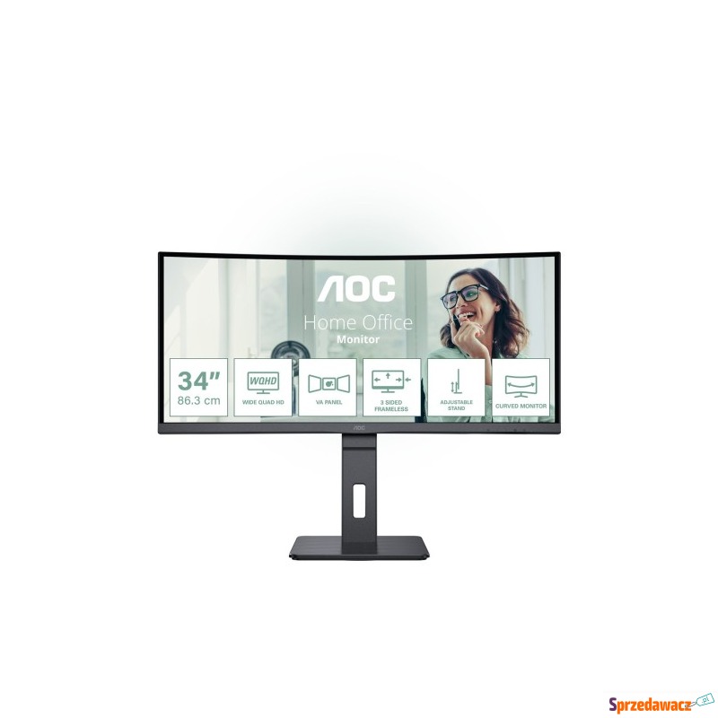 MONITOR AOC LED 34" CU34P3CV - Monitory LCD i LED - Ostrowiec Świętokrzyski