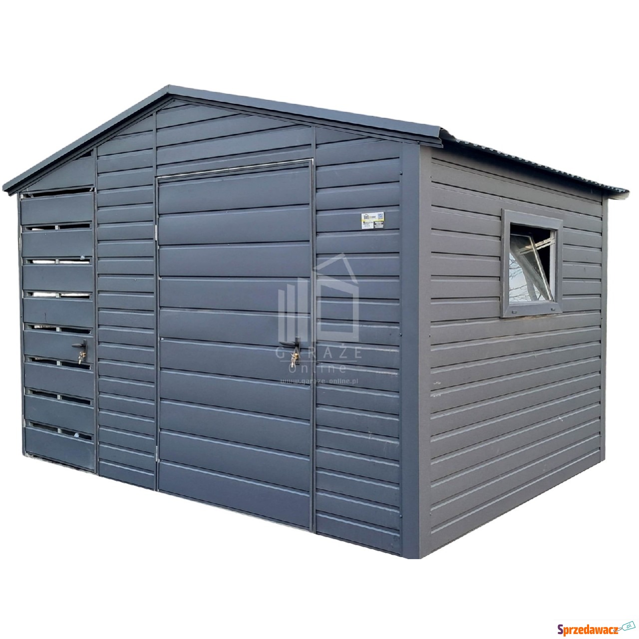 Schowek domek ogrodowy 2x2m - drzwi...