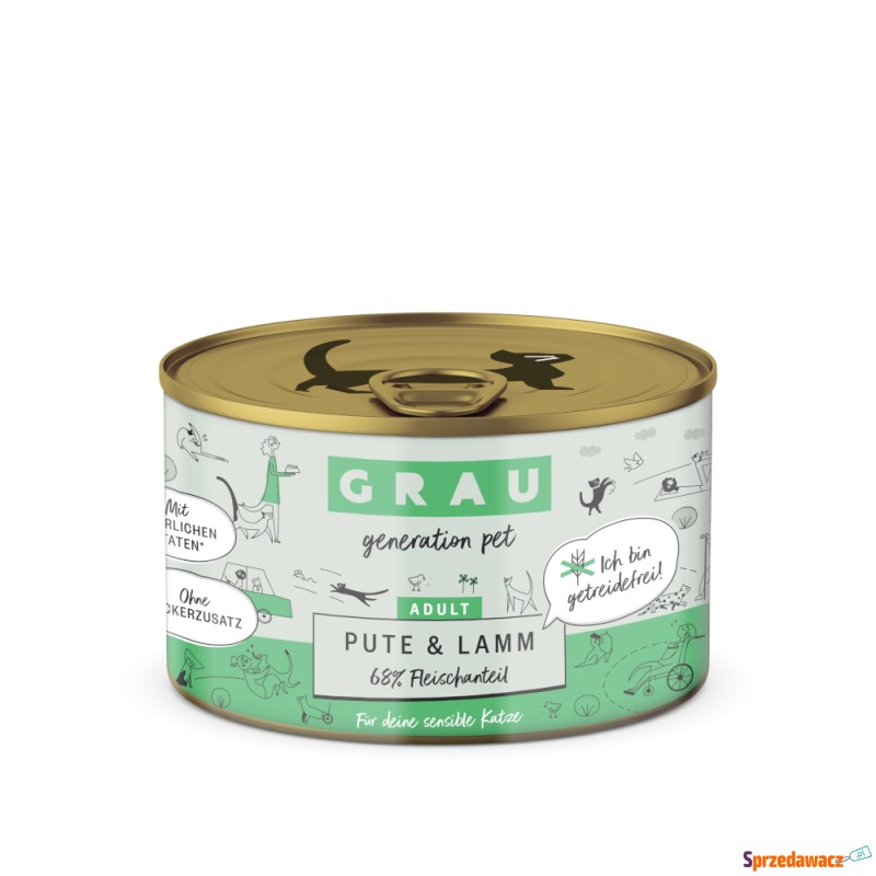 GRAU Adult bez zbóż, 6 x 200 g...