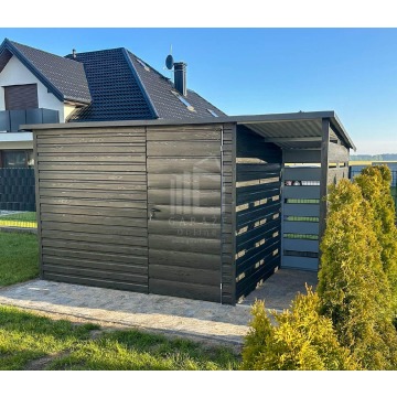 Schowek - domek ogrodowy 3x2m - wiata 1m - drzwi... - Altany, domki, namioty - Pabianice - zdjęcie 4