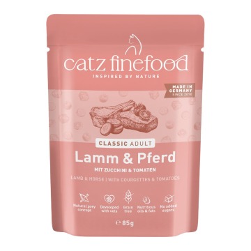 Korzystny pakiet catz finefood saszetki, 16 x 85 g - Jagnięcina z koniną