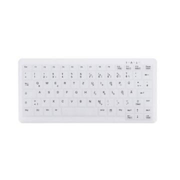 Contour Design Active Key AK-C4110 klawiatura Medyczna USB QWERTZ Niemiecki Biały