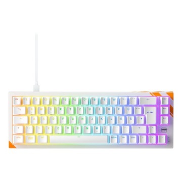 CHERRY K5 PRO TMR COMPACT klawiatura Gaming USB QWERTZ Niemiecki Pomarańczowy, Biały