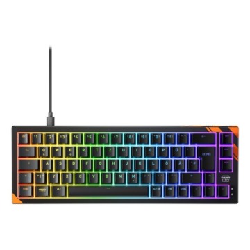 CHERRY K5 PRO TMR COMPACT klawiatura Gaming USB QWERTZ Niemiecki Czarny, Pomarańczowy