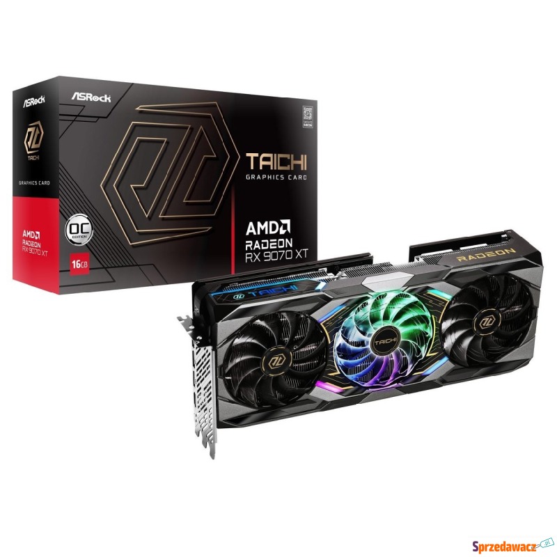 ASRock Radeon RX 9070 XT Taichi 16GB OC - Karty graficzne - Ciechanów