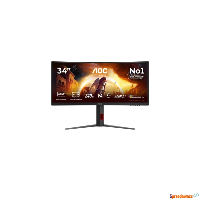MONITOR AOC LED 34" CU34G4Z Fast VA WQHD 240Hz - Monitory LCD i LED - Jelenia Góra